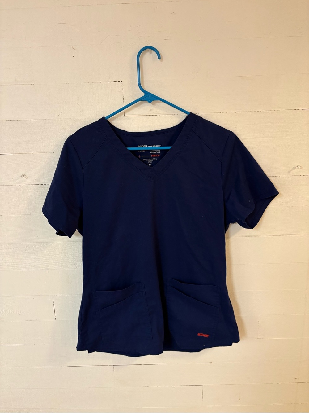Grey’s Anatomy by Barco Stretch Navy Scrub Top Women’s Medium